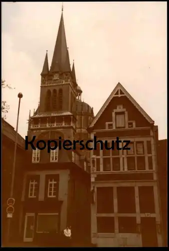 ALTES ORIGINAL FOTO AACHEN INNENSTADT PARKVERBOT 1976 Aken Aix-la-Chapelle Verkehrsschild Photo 13 cm x 9 cm