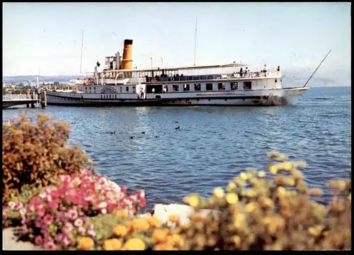ÄLTERE POSTKARTE BATEAU SALON SAVOIE DAMPFER Genève Genfer See Genf steamship bateau à vapeur Ansichtskarte cpa postcard