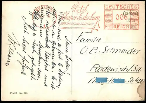 ALTE POSTKARTE BREMEN AUSFAHRT DES DAMPFERS EUROPA 10.11.1939 NACH RODEWISCH Damper steam ship steamer postcard cpa AK