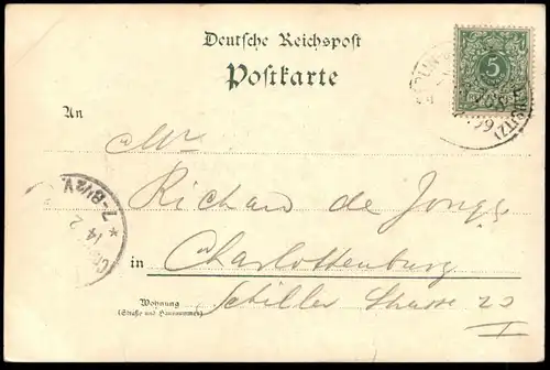 ALTE LITHO POSTKARTE GRUSS AUS DEM SPREEWALD BURG GASTHOF ZUM ADLER MÜHLE KIRCHE TRACHT Ansichtskarte postcard AK cpa