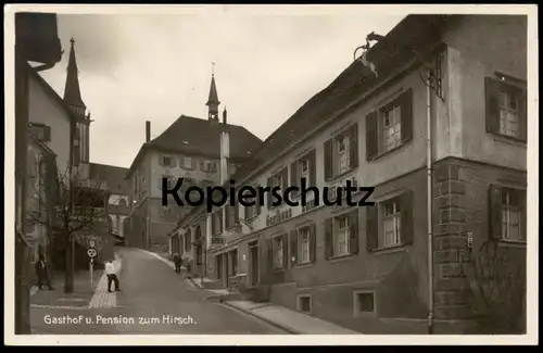 ALTE POSTKARTE GASTHOF ZUM HIRSCH LICHTSPIELE NEUSTADT BES. A. HOFFMEYER WW. Pension Titisee Ansichtskarte postcard cpa