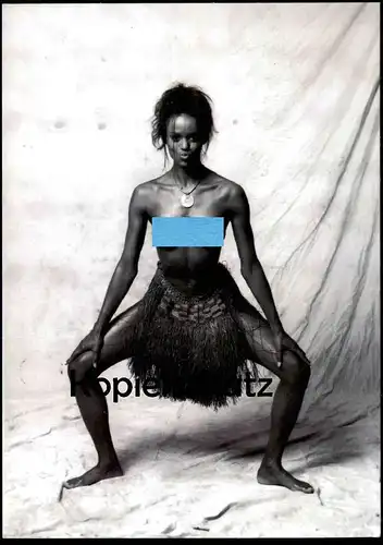 ÄLTERE POSTKARTE NACKTE FRAU SWING NEUJAHR COCO & JOERG Brust seins nus nude breast woman girl nue postcard cpa AK