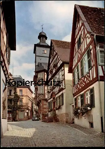 ÄLTERE POSTKARTE HEPPENHEIM KELLEREI AMTSGASSE MIT BLICK ZUM RATHAUS VW KÄFER Ansichtskarte AK cpa postcard