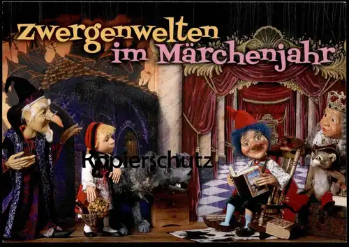 ÄLTERE POSTKARTE ZWERGENWELT ROTKÄPPCHEN Le petit chaperon rouge little Red Riding Hood girl Kind child enfant postcard