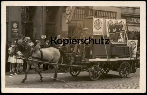 ALTE FOTO POSTKARTE MAGDEBURG REKLAME DEUTSCHE WOCHE DEUTSCHE ARBEIT DEUTSCHE WARE FESTZUG Ansichtskarte postcard AK cpa