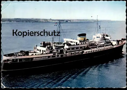 ÄLTERE POSTKARTE M.S. KONINGIN EMMA PRINSES BEATRIX FÄHRSCHIFF FÄHRE ferry Schiff Motorschiff ship bateau postcard cpa