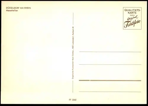 ÄLTERE POSTKARTE DÜSSELDORF MESSEHALLEN MESSE MESSEZENTRUM PORSCHE 911 ? VW Wappen Ansichtskarte cpa AK postcard