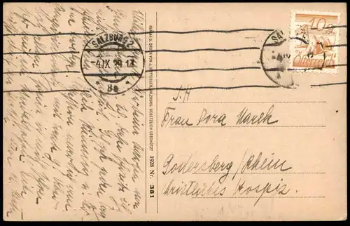 ALTE POSTKARTE SALZBURG GAISBERG PLATEAU GEGEN DEN UNTERSBERG UND WATZMANN postcard cpa AK Ansichtskarte