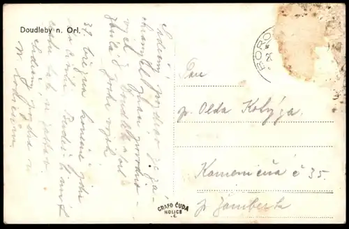 ALTE POSTKARTE GRUSS AUS SCHLOSS BÖSIG GASTHAUS BURG-KAPELLE PARTIE KIRCHE NEUBERGE BEZDEZ ceska republika cpa postcard