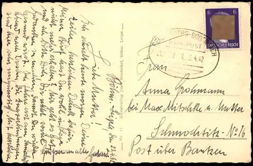 ALTE POSTKARTE BÖHMISCH LEIPA KAHLENBERG EISENBAHN BAHNSTRECKE Böhmen Ceska Lipa Sudeten Ansichtskarte AK postcard cpa