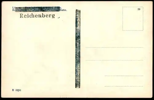 ALTE POSTKARTE REICHENBERG LIBEREC ENDSTATION SEILBAHN DRATHSEILBAHN DRAHTSEILBAHN Sudeten AK postcard cpa Ansichtskarte