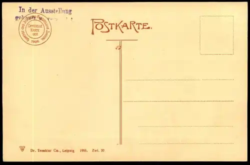 ALTE LITHO POSTKARTE GEWERBE- UND INDUSTRIE AUSSTELLUNG ZWICKAU 1906 PANORAMA HAUPTEINGANG postcard cpa AK Ansichtskarte