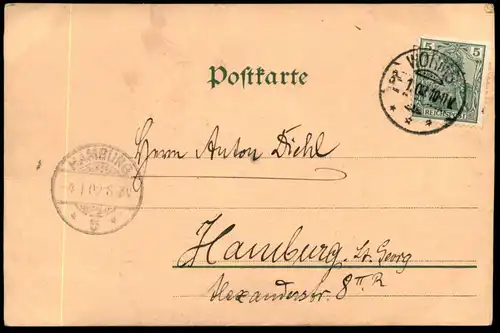 ALTE POSTKARTE GRUSS AUS WORMS ERNST LUDWIG BRÜCKE HALT GEGEN DAS LICHT VERLAG HAGELBERG hold to light cpa postcard AK
