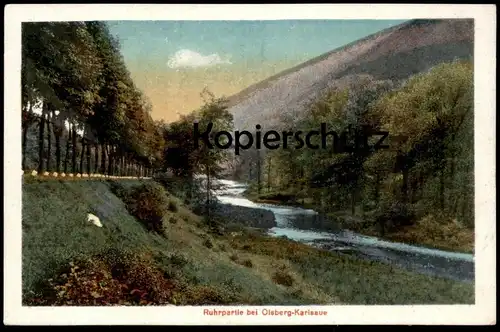 ALTE POSTKARTE RUHRPARTIE BEI OLSBERG KARLSAUE 1922 RUHR Sauerland Ansichtskarte cpa AK postcard