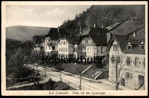 ALTE POSTKARTE BAD LIEBENZELL VILLEN BEI DEN KURANLAGEN 1921 Häuser Villa Ansichtskarte AK cpa postcard