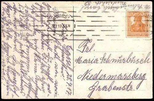ALTE POSTKARTE CASSEL MURHARD'SCHE BIBLIOTHEK 1917 Kassel library bibliotheque Ansichtskarte postcard AK cpa