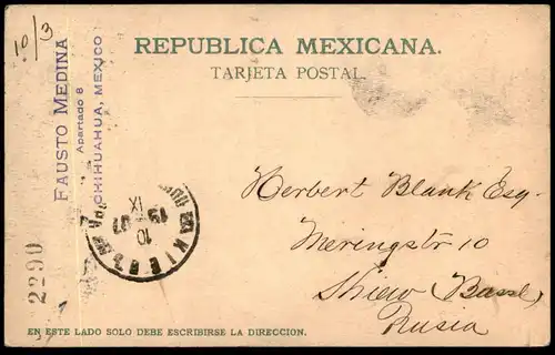 ALTE POSTKARTE MEXICO PADRE LAS CASAS PROTECTOR OF THE INDIANS MEXIKO VERFASST AN VATER VON MARGARETE BLANK KIEW