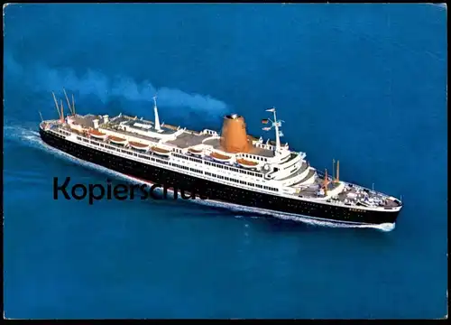 ÄLTERE POSTKARTE VIERSCHRAUBEN-TS BREMEN DAMPFER HAPAG LLYOD FÄHRE steam boat Ansichtskarte postcard cpa AK
