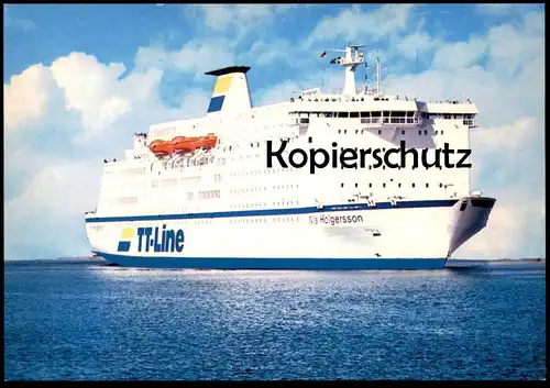 ÄLTERE POSTKARTE MS NILS HOLGERSSON FÄHRSCHIFF FÄHRE TT-LINIE TRAVEMÜNDE Motorschiff postcard cpa AK Ansichtskarte