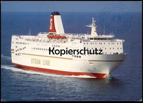 ÄLTERE POSTKARTE STENA SESSAN LINE MS KRONPRINSESSAN VICTORIA FÄHRE FÄHRSCHIFF ferry Schiff ship bateau cpa postcard