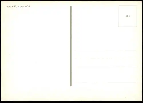 ÄLTERE POSTKARTE KIEL OSLO-KAI FÄHRSCHIFF FÄHRE VW KÄFER BUS ferry Schiff Motorschiff ship bateau Ansichtskarte postcard