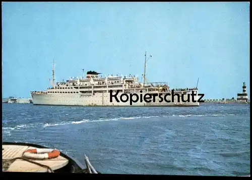 ÄLTERE POSTKARTE MS VASUL TRANSILVANIA KREUZFAHRTSCHIFF Schiff ship bateau Ganzsache ? postcard cpa Ansichtskarte AK