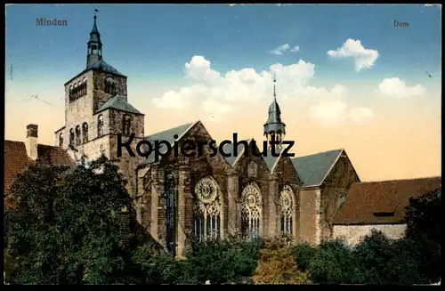 ALTE POSTKARTE MINDEN DOM FELDPOST 1916 Kirche church église Ansichtskarte AK cpa postcard