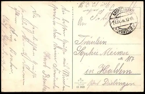 ALTE POSTKARTE MINDEN DOM FELDPOST 1916 Kirche church église Ansichtskarte AK cpa postcard