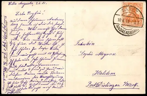 ALTE POSTKARTE ST. ANDREASBERG IM HARZ TOTALANSICHT 1918 Total Panorama Ansichtskarte AK cpa postcard