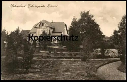 ALTE POSTKARTE DELMENHORST ERHOLUNGSHEIM ELMELOH Heim Ansichtskarte cpa postcard AK