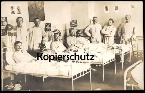 ALTE POSTKARTE HOSPITAL LAZARETT KRANKENHAUS VERM. CASSEL ÄRZTE PATIENTEN VERLAG OTTO GLIESCHE PHOTOGRAF KASSEL cpa AK