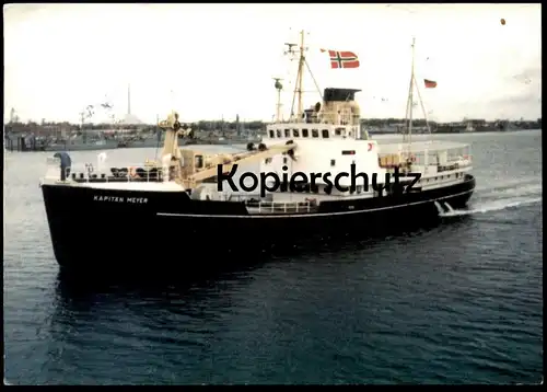 ÄLTERE POSTKARTE TONNENLEGER KAPITÄN MEYER Motorschiff Eigner Seglerkameradschaft Klaus Störtebeker ship bateau postcard