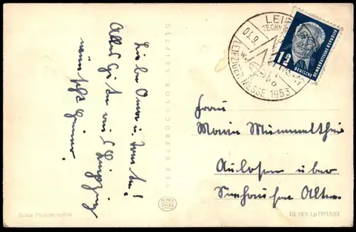 ALTE POSTKARTE MESSESTADT LEIPZIG NEUES RATHAUS MIT STRASSENBAHN AK Ansichtskarte postcard cpa