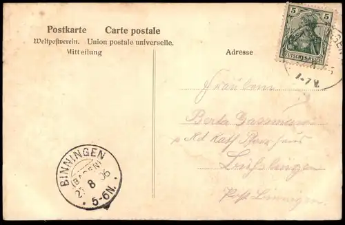 ALTE POSTKARTE GRUSS AUS HOTTINGEN RICKENBACH TOTALANSICHT PANORAMA Ansichtskarte AK postcard cpa