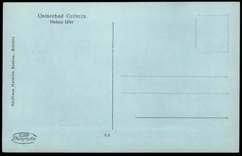 ALTE POSTKARTE OSTSEEBAD GRÖMITZ HOHES UFER STRAND beach plage Ansichtskarte postcard cpa AK