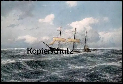 ÄLTERE KÜNSTLER POSTKARTE CAP HORNIERS AMICALE INTERNATIONALE DES CAPITAINES AU LONG COURS VOLLSCHIFF Schiff ship cpa