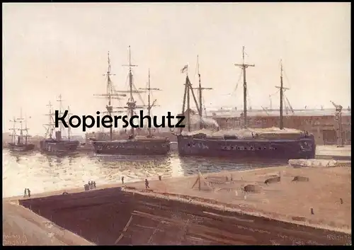 ÄLTERE KÜNSTLER POSTKARTE VOR DER WINTERRUHE SCHIFFE MANFRED BLUTH HOMMAGE JONGKIND Schiff ship postcard Ansichtskarte