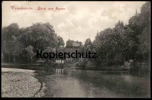 ALTE POSTKARTE TRAUNSTEIN BLICK AUF SPARZ 1908 Schule AK Ansichtskarte cpa postcard