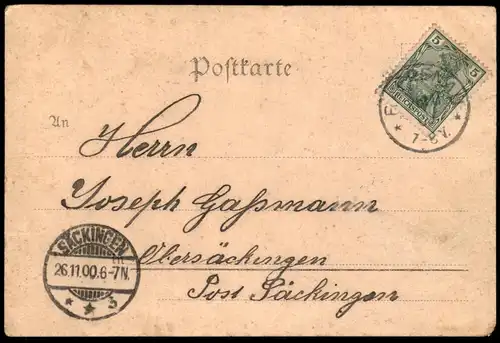 ALTE POSTKARTE GRUSS AUS RAPPENAU HOTEL ZUR SALINE KIRCHE RATHAUS Bad Baden-Württemberg Ansichtskarte AK cpa postcard