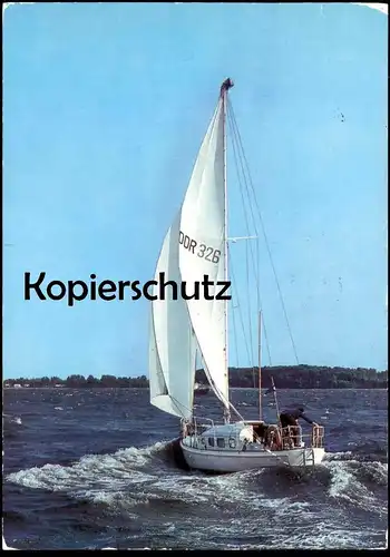 ÄLTERE POSTKARTE GRÜSSE VON DER OSTSEE SEGELSCHIFF sailing vessel bateau voilier Schiff ship Ansichtskarte AK postcard