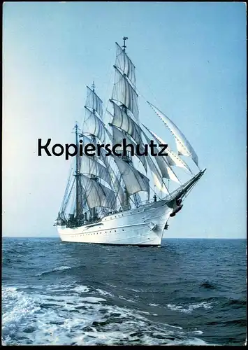 ÄLTERE POSTKARTE SEGELSCHIFF BRIEFMARKE KIELER WOCHE sailing vessel bateau voilier Schiff ship Ansichtskarte AK postcard