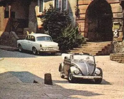 POSTKARTE MILTENBERG SCHNATTERLOCH MARKTPLATZ VW KÄFER CABRIO BEETLE KEFER Kabrio Coccinelle Cox Volkswagen Auto car cpa