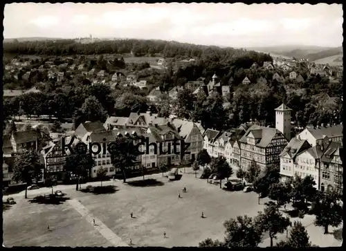 ÄLTERE POSTKARTE BAD HERSFELD BLICK AUF DEN MARKTPLATZ Ansichtskarte AK postcard cpa