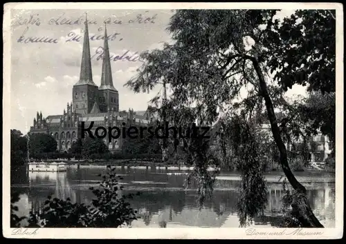 ALTE POSTKARTE LÜBECK DOM UND MUSEUM FELDPOST 1939 AK Ansichtskarte cpa postcard