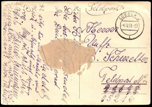 ALTE POSTKARTE LÜBECK DOM UND MUSEUM FELDPOST 1939 AK Ansichtskarte cpa postcard