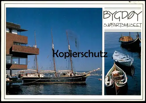 ÄLTERE POSTKARTE BYGDOY SJOFARTSMUSEUM NORGE SCHIFFAHRTSMUSEUM NORWEGEN Normann Schiff ship postcard cpa Ansichtskarte