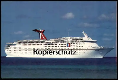 ÄLTERE POSTKARTE MS HOLIDAY THE FUN SHIP CARNIVAL CRUISE LINER STEAMER SHIP STEAMSHIP SCHIFF DAMPFER postcard cpa AK