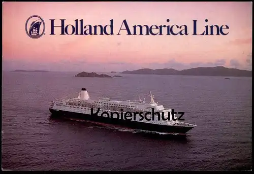 ZWEI ÄLTERE POSTKARTEN HOLLAND AMERICA LINE CRUISES MS WESTERDAM STATENDAM STEAMER SHIP STEAMSHIP SCHIFF DAMPFER cpa AK