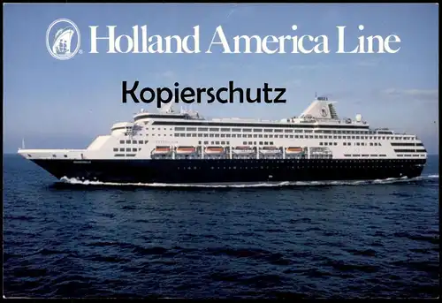 ZWEI ÄLTERE POSTKARTEN HOLLAND AMERICA LINE CRUISES MS WESTERDAM STATENDAM STEAMER SHIP STEAMSHIP SCHIFF DAMPFER cpa AK
