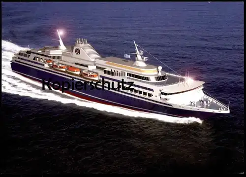 ÄLTERE POSTKARTE FAST MONOHULL ALS KREUZFAHRTSCHIFF BLOHM + VOSS SCHIFF Cruise Liner ship bateau postcard Ansichtskarte
